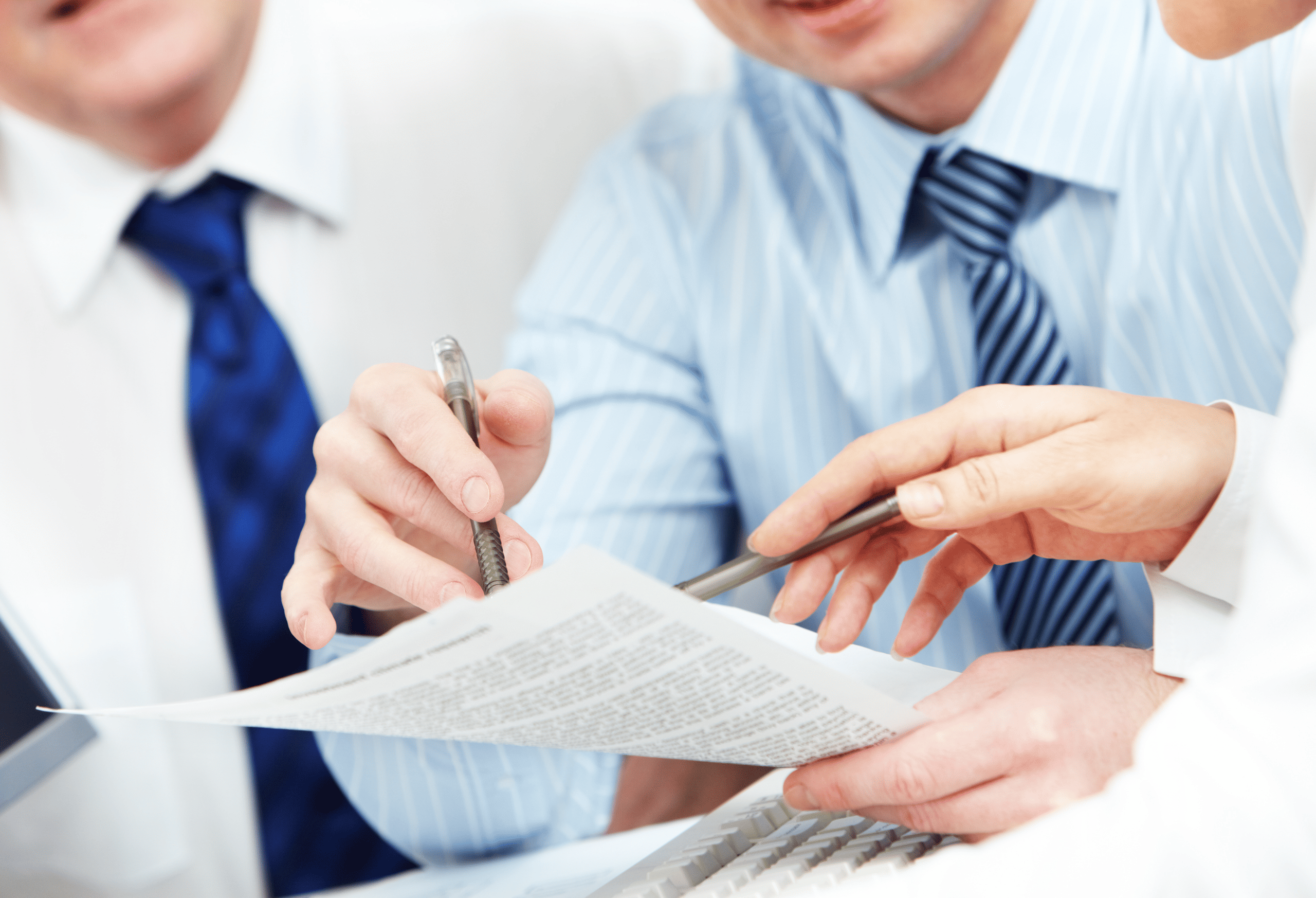 Staff Reviewing Paperwork