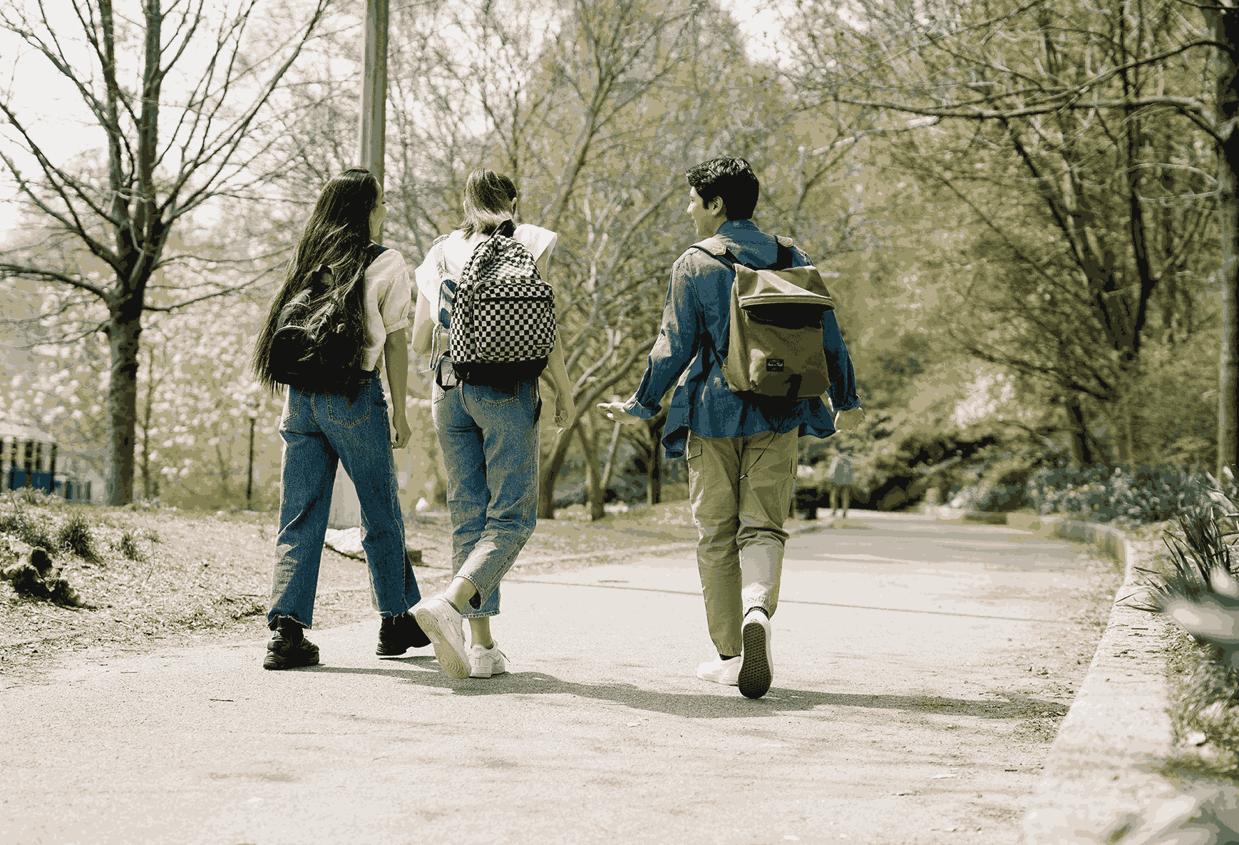 Students Walking