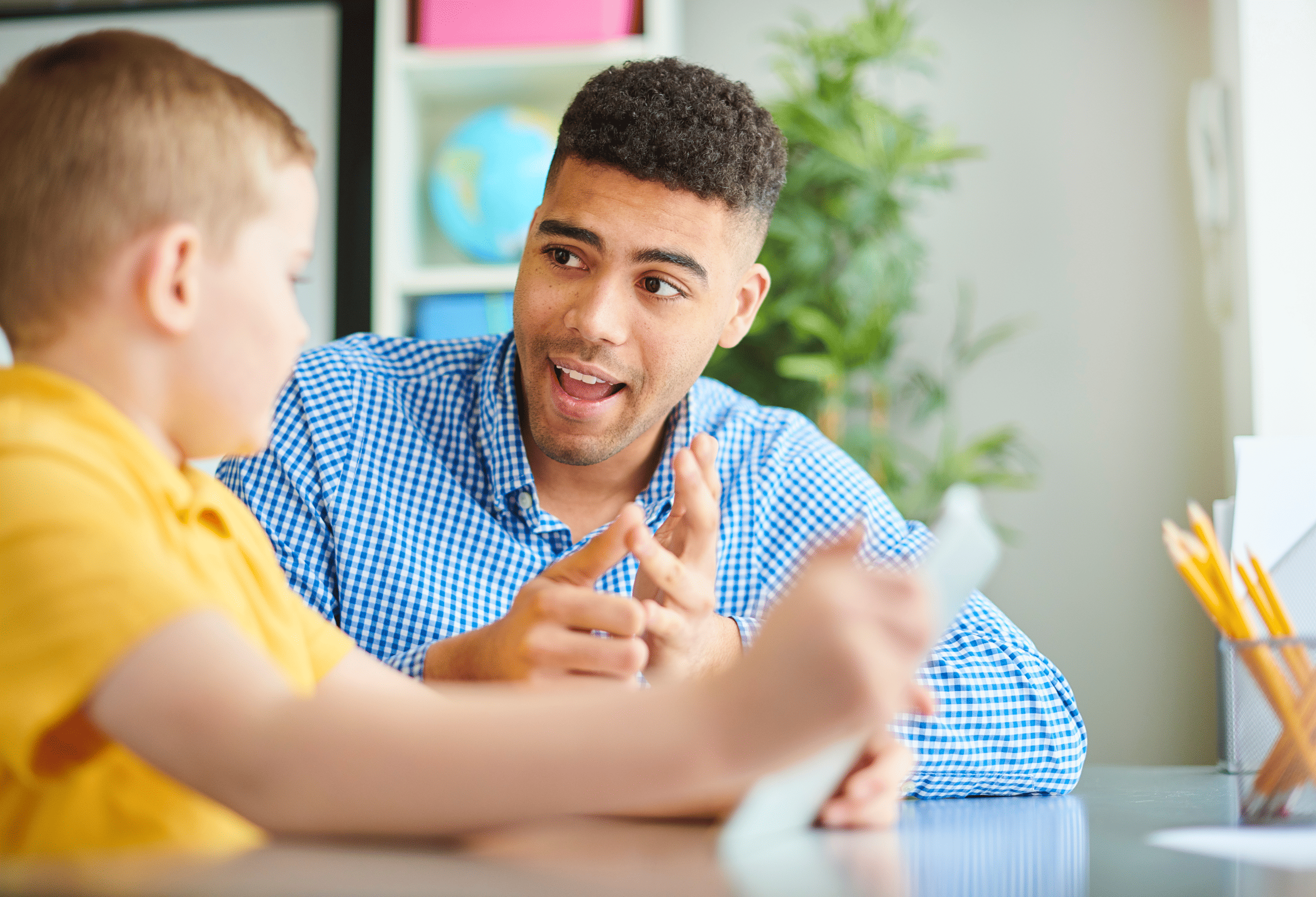 Teacher with Student