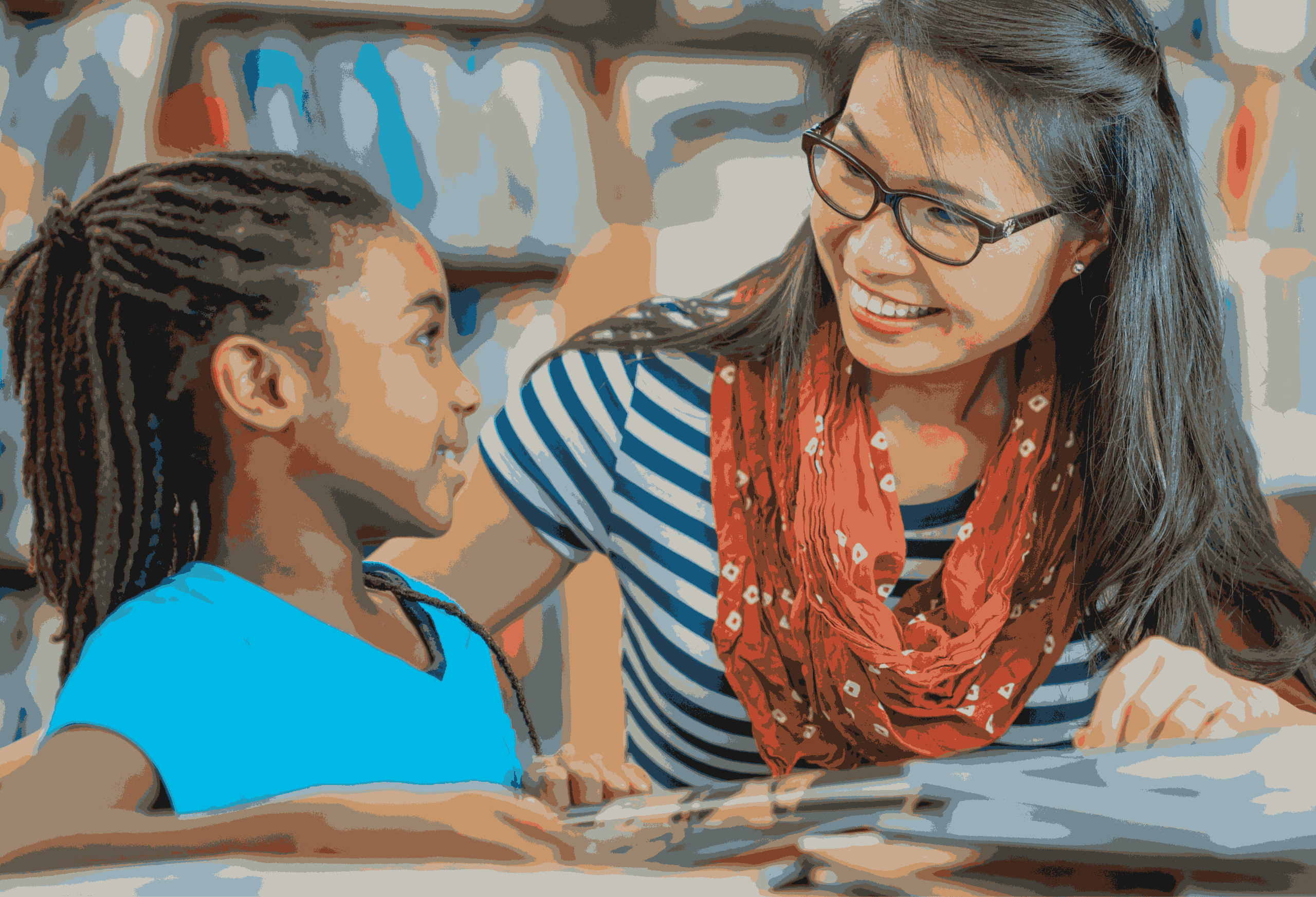 Teacher with Student